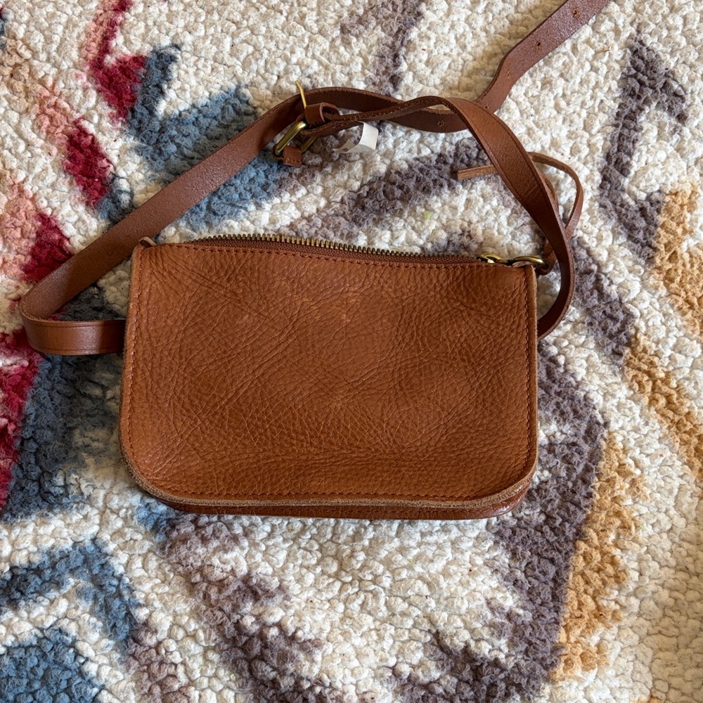 Women’s Tan Leather Belt Bag - Classic Everyday Style